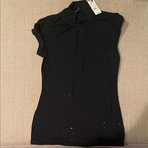 Express Black Short Sleeve Top